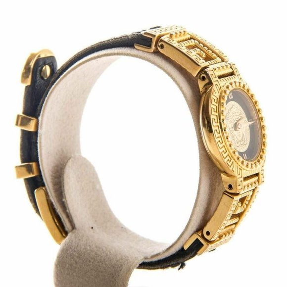 Authentic vintage ladies Gianni Versace medusa Gold plated quartz watch main image 5